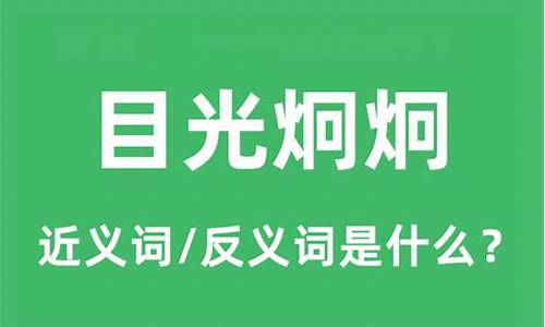 目光炯炯的意思是什么_目光炯炯的意思是什么?